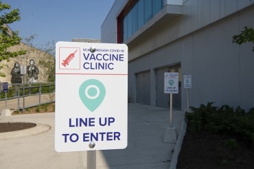 A pop-up vaccine clinic