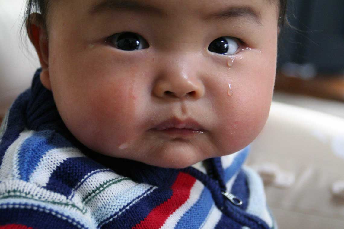 crying toddler boy
