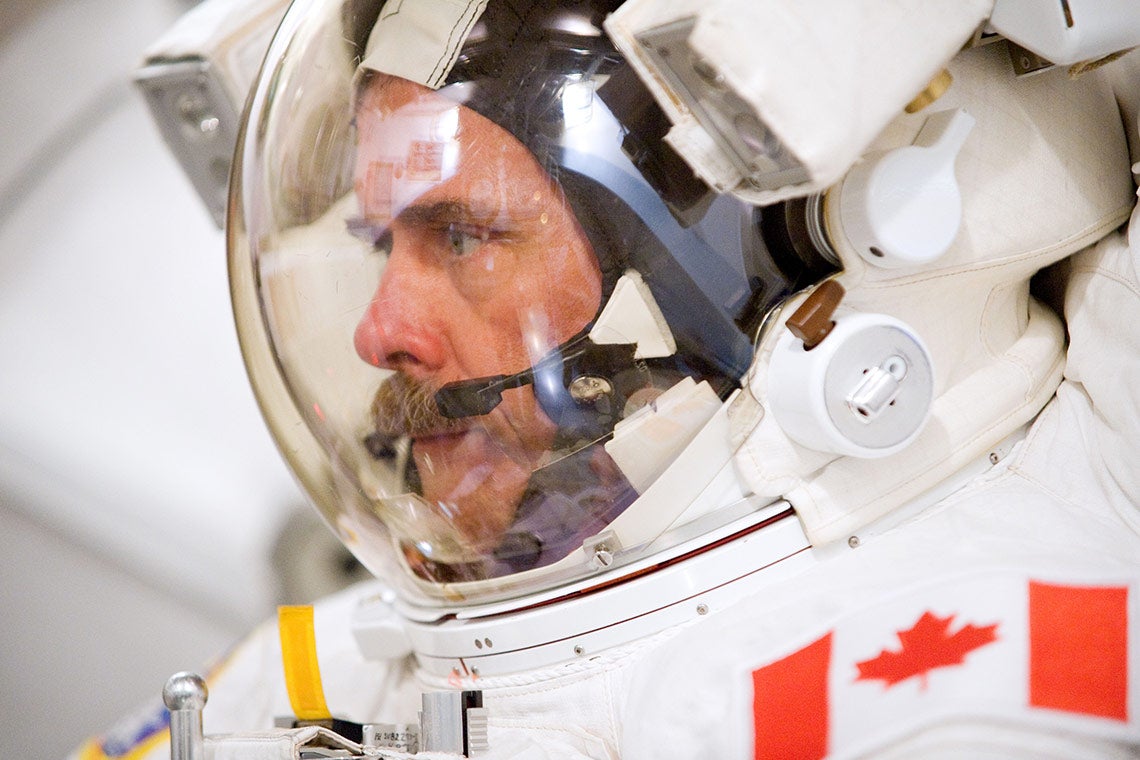 Chris Hadfield In Space Suit