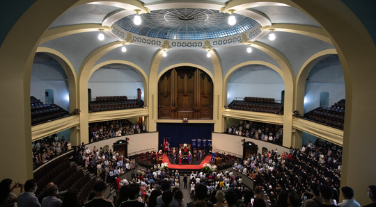 Inside convocation hall