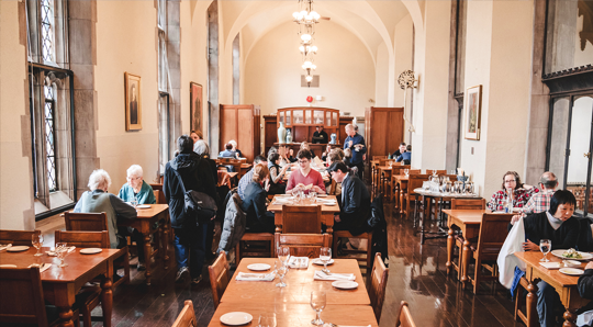 The interior of The Gallery Grill