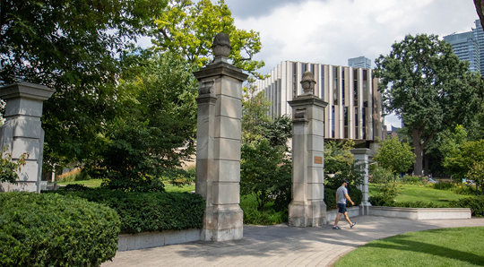 The gates to Philosopher's Walk