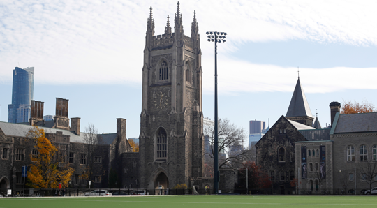 Solders' Tower as seen from back campus