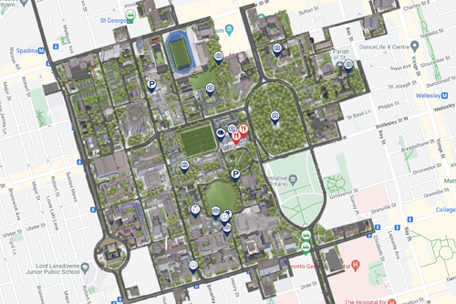 Map of St. George campus