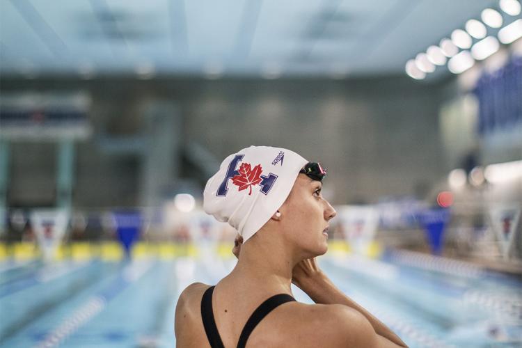 Portrait of Kylie Masse practicing at U of T