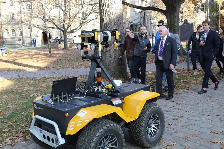 Photo of GM Canada head Steve Carlisle at U of T