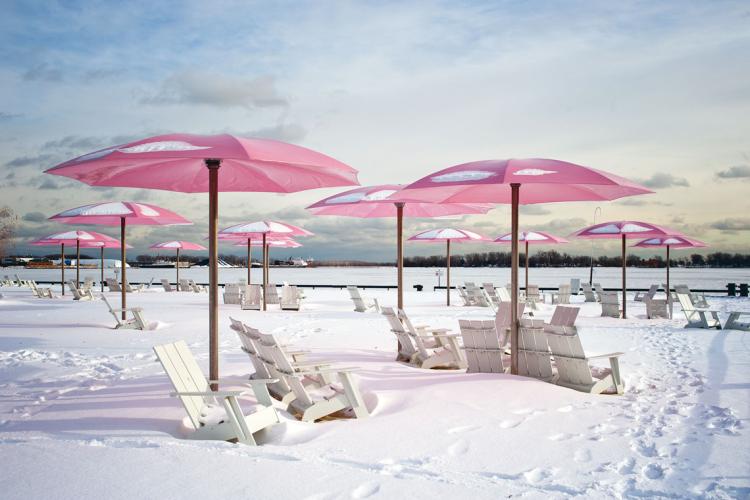 photo of Sugar Beach in snow