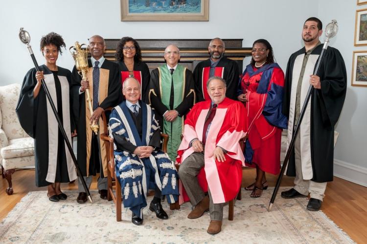 photo of Robert Hill with President and other members of academic procession