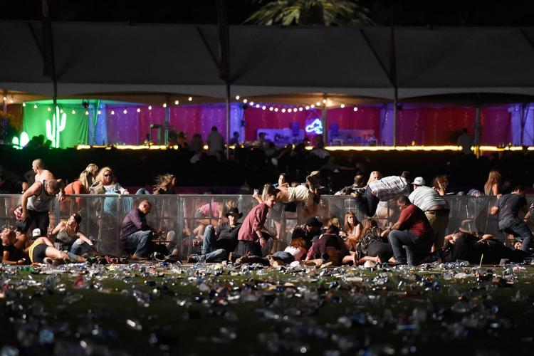 Photo of Las Vegas shooting aftermath