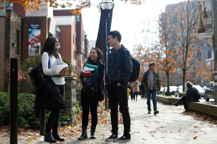 photo of students on St. George Street