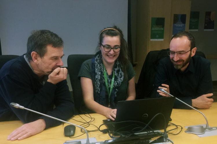 photo of Aled, Rachel and Matthieu