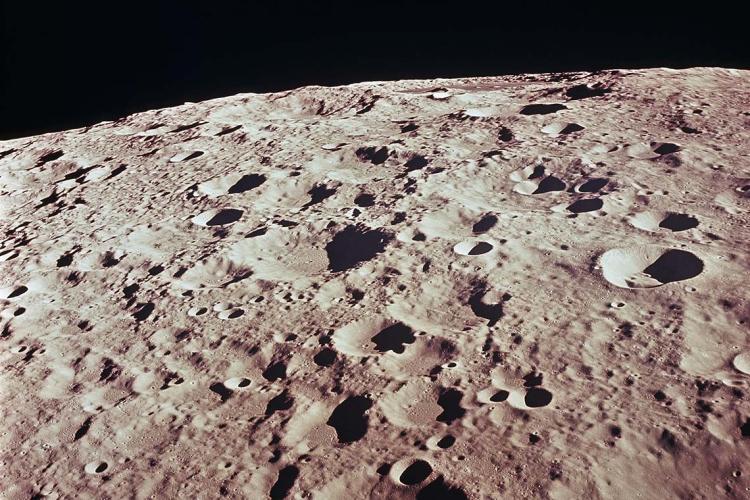 Photo of moon craters