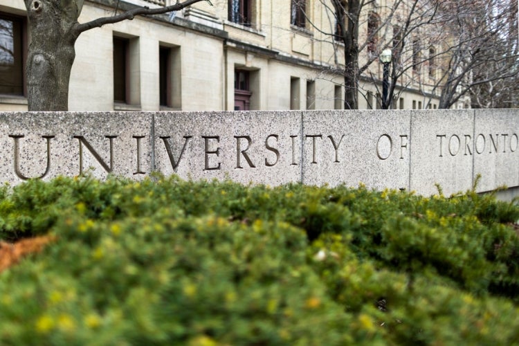 University of Toronto signage as seen on St George St.