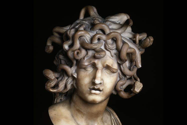 Head of Medusa marble bust by Gian Lorenzo Bernini 