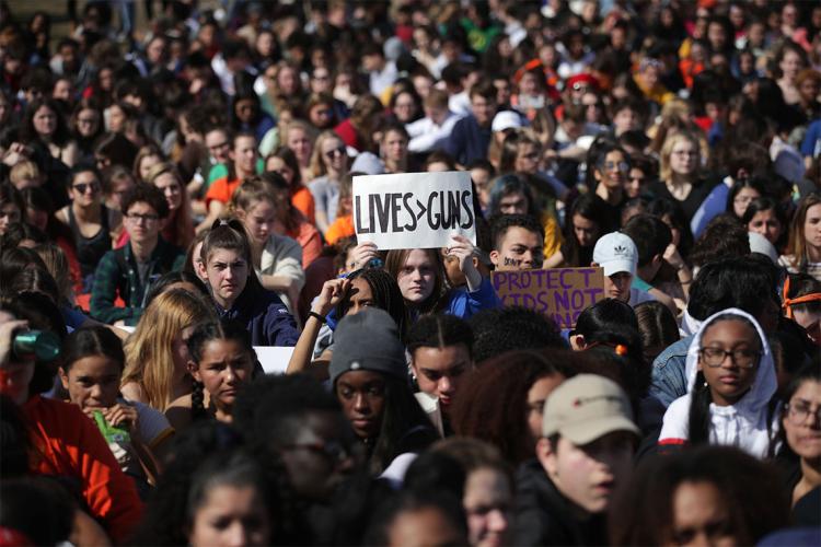 Photo of gun control protesters in Washington D.C.