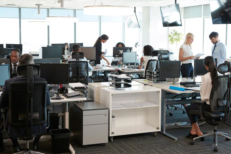 Photo of workers in an office