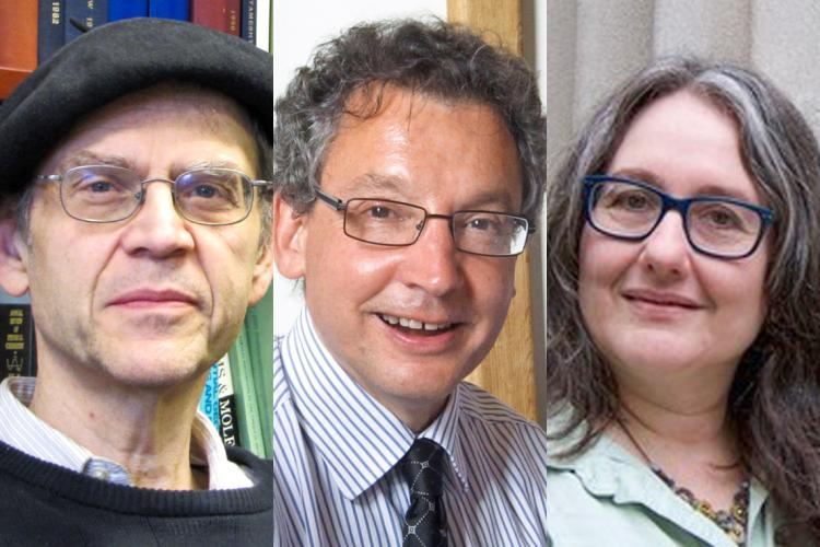 Composite photo showing from left to right Paul Brumer, David Dyzenhaus and Naomi Seidman