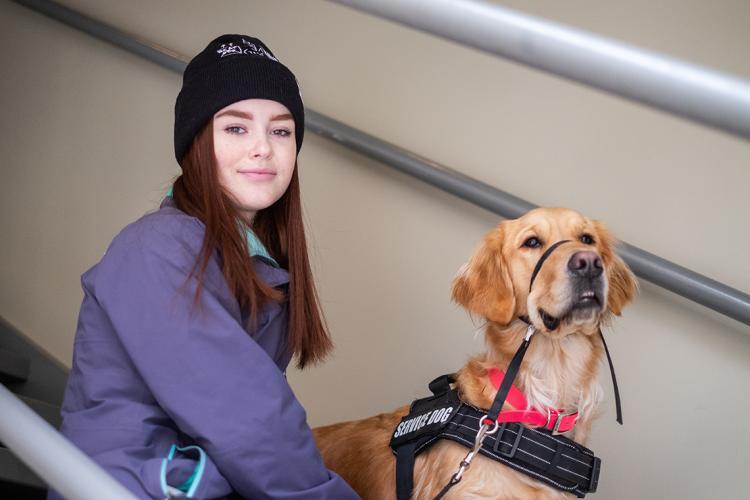 Ellie Lutz and her dog Honey