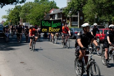 photo of bikes on bloor