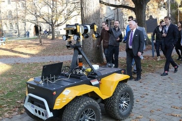 Photo of GM Canada head Steve Carlisle at U of T