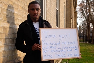 Photo of Lera Nwineh commenting on his prof