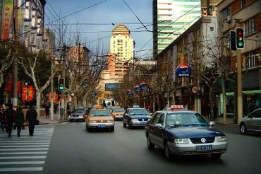 Photo of Shanghai road