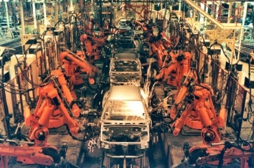 photo of car factory