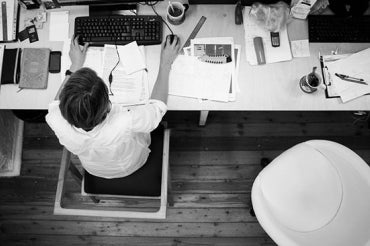 Worker at their office