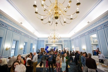 Photo of faculty club's new Wedgwood ballroom