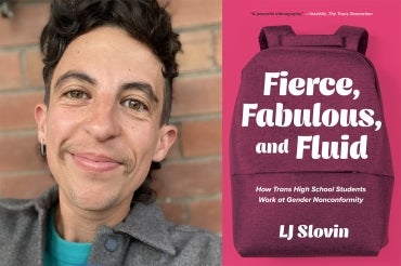LJ Slvin and cover of Fierce, Fabulous and Fluid