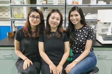 Photo of Kritika Tyagi, Chang Dong and Nuha Siddiqui 