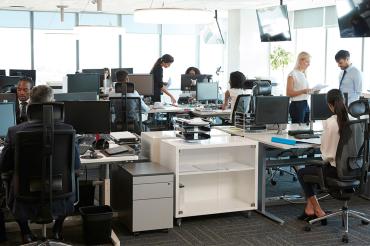 Photo of workers in an office