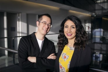 photo of Dr. Leung and Mishaal Arshad