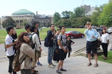 Andre Sorensen and some of the students from Tokyo