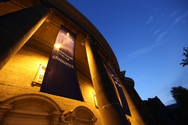 Convocation Hall at dusk