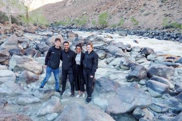 In order from left to right  Ben Sprenger, Rushay Naik, Tanvi Shetty and Hannah Rundle