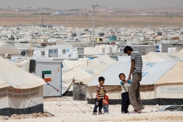 Zaatari refugee camp in Jordan