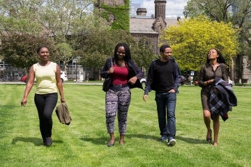 MCF scholars on front campus photo 