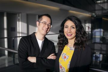 photo of Dr. Leung and Mishaal Arshad