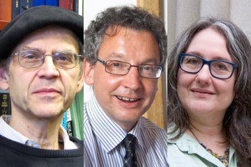 Composite photo showing from left to right Paul Brumer, David Dyzenhaus and Naomi Seidman