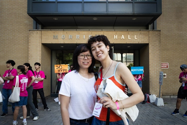 University College first-year student Cassidy Smith and her mother